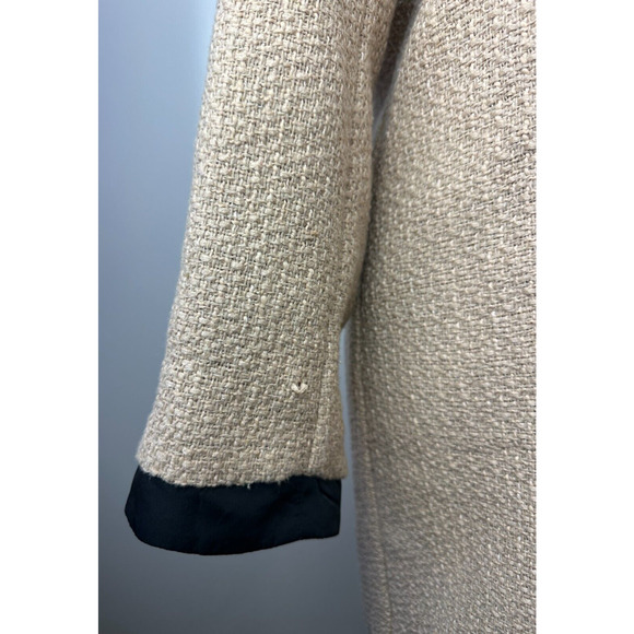 *Flawed Tuckernuck Pomander Place Coco Tweed Bow Mini Shift Dress Tan Size XXL - Picture 5 of 16